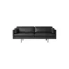 EJ 220-A 3-pers. sofa, sort