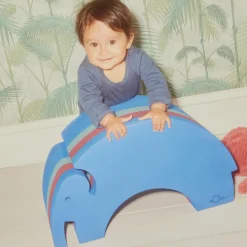 Elefant L, blue gym