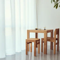 Element Table, matt lacquered oak