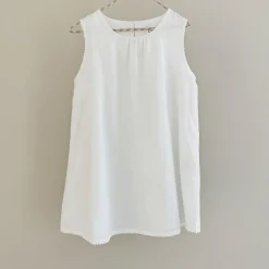 Elinor Dress, white dot