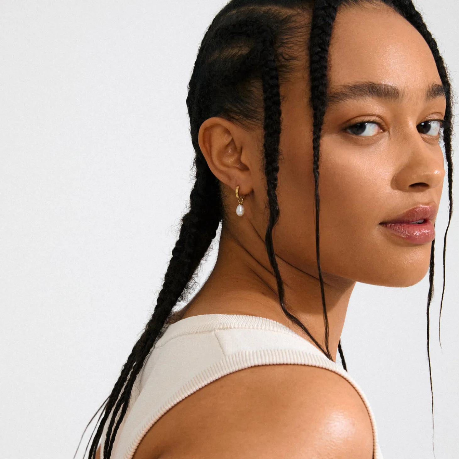 ELLIANA øreringe, guldbelagt