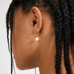 ELLIANA øreringe, guldbelagt