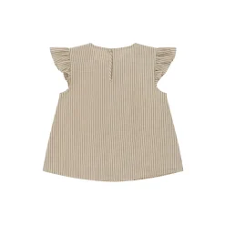 Ellie Frill Top, tea stripe