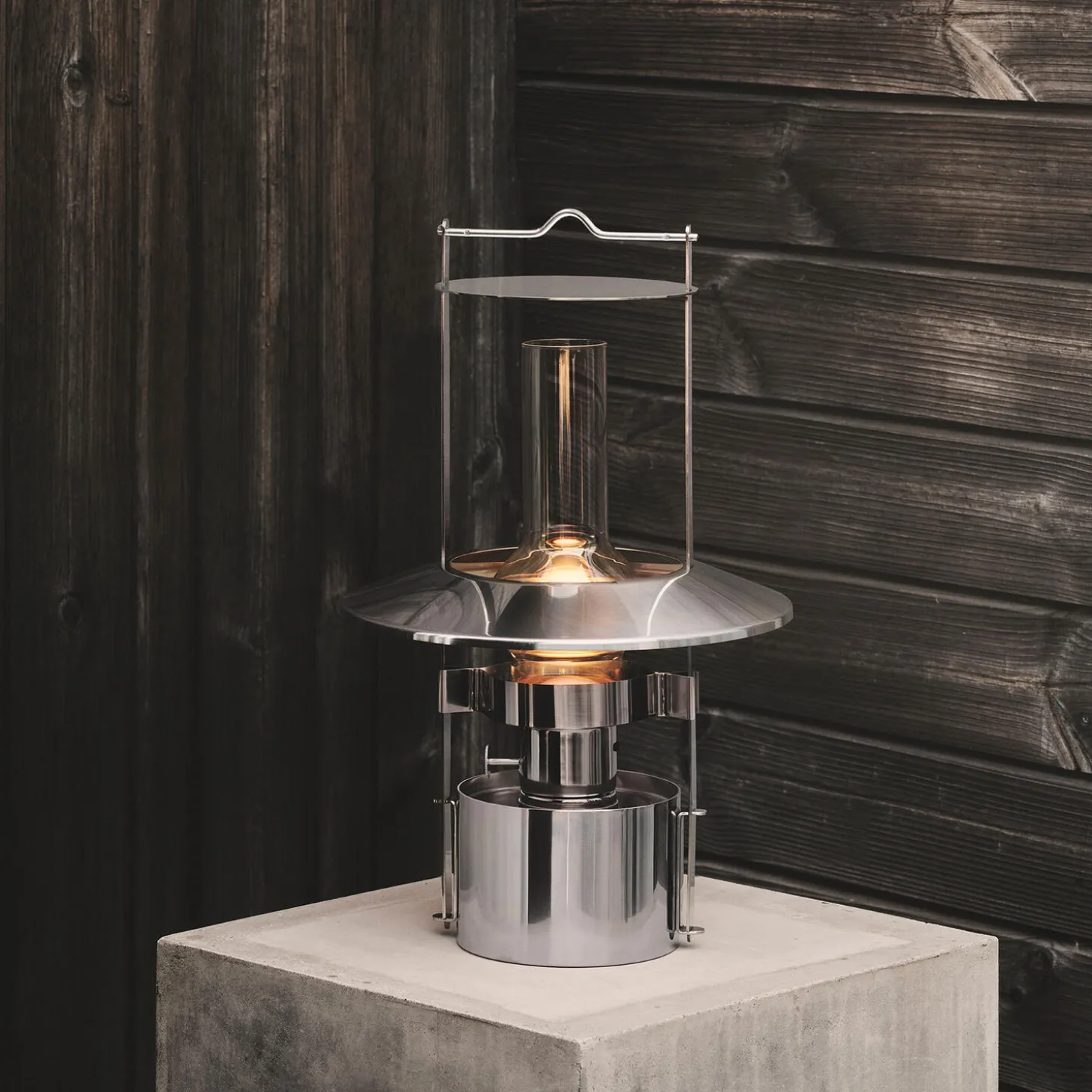 EM portable LED skibslampe, steel