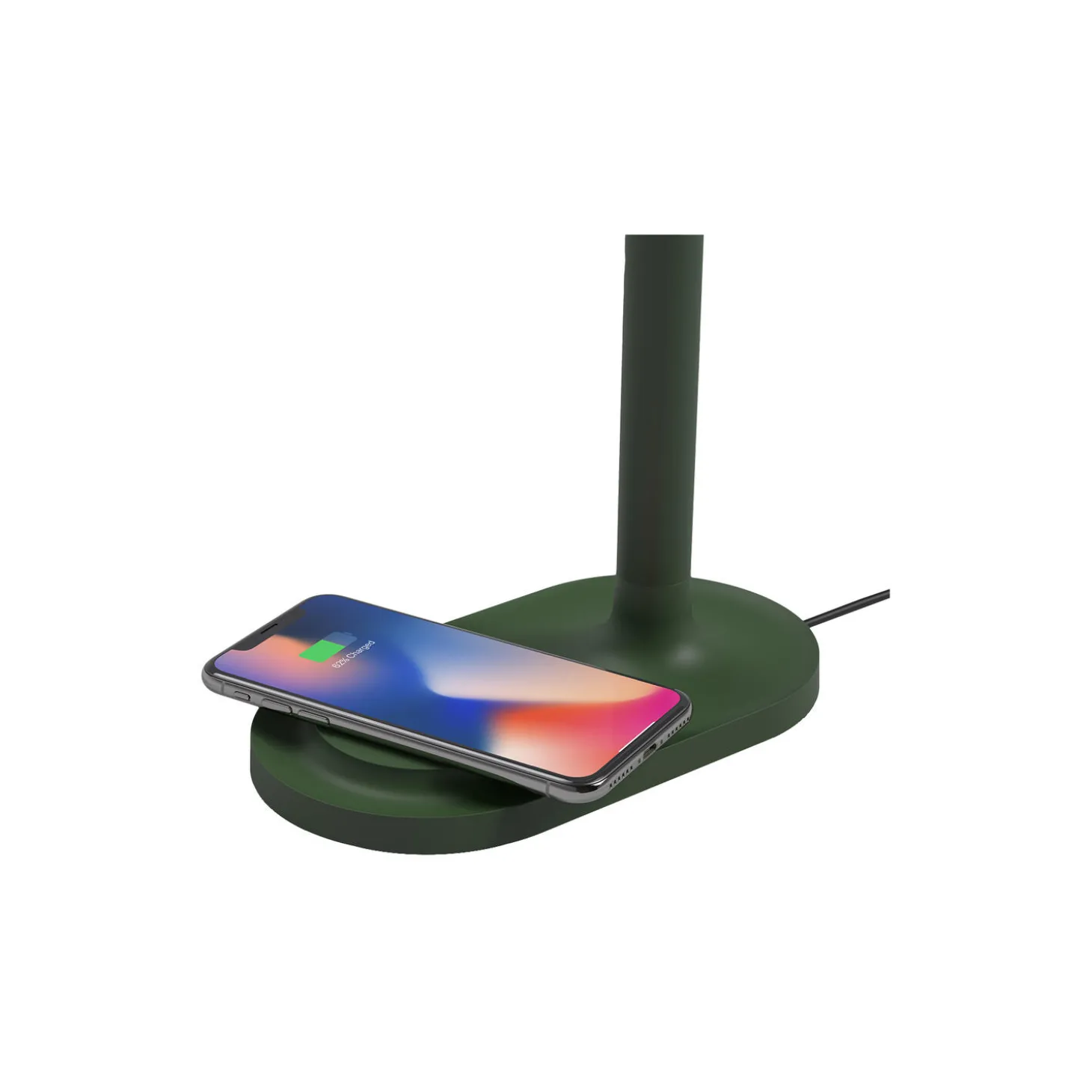 Emendo lampe med Qi trådløs oplader, emerald green