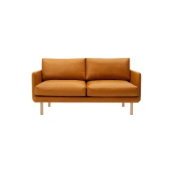 Emo 2-pers. sofa, SemiAni Cognac/naturolieret eg
