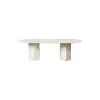 Epic Elliptical Dining Table, neutral white