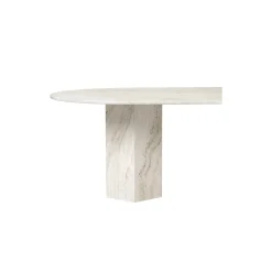 Epic Elliptical Dining Table, neutral white