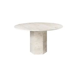 Epic Round Dining Table, neutral white