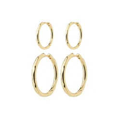 EVE Hoops 2-i-1 sæt, gold plated