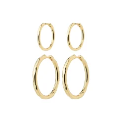 EVE Hoops 2-i-1 sæt, gold plated