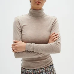 FangIW Rollneck, oatmeal melange