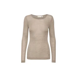 FangIW T-Shirt LS, oatmeal melange