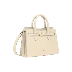 Farah M Handbag, macadamia white
