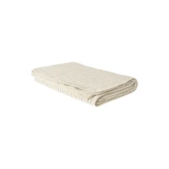 Faye sengetæppe, ivory stripe