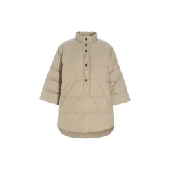 Feather down anorak, stone