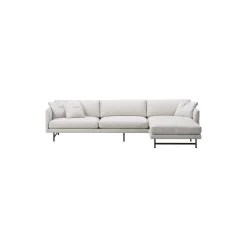 FF5655 95 3 pers. sofa chaise, lys beige/sort
