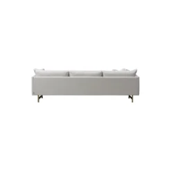 FF5525 80 3 pers. sofa chaise, lys beige/lakeret røget eg