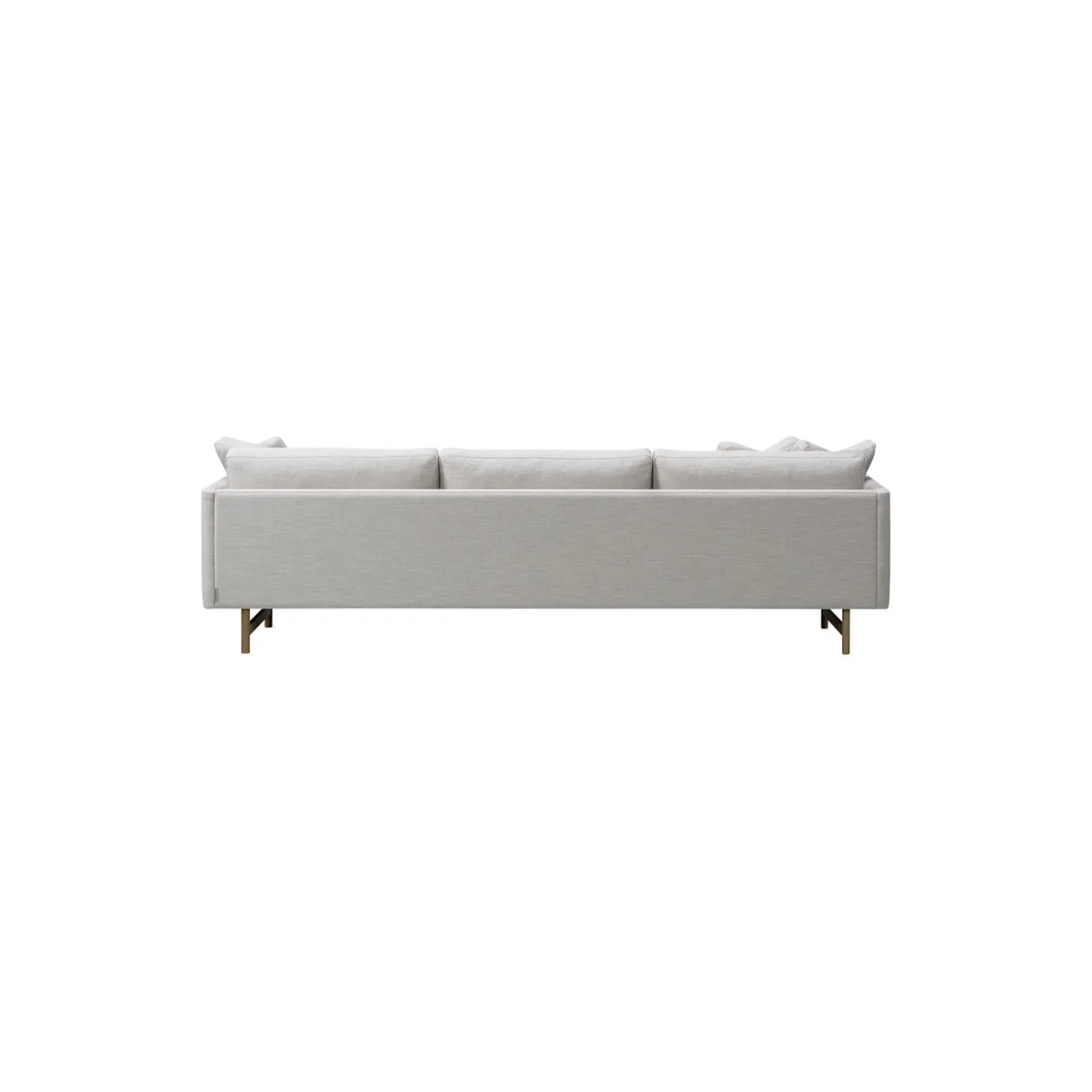FF5525 80 3 pers. sofa chaise, lys beige/lakeret røget eg