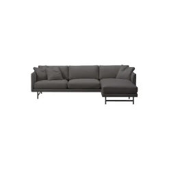 FF5625 Calmo 3 pers. sofa chaise, mørkegrå/sort