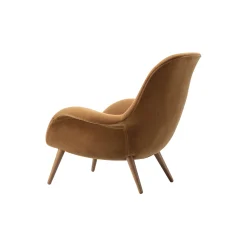 FF1770 Swoon Lounge Chair, Grand Mohair 2103/bejdset røget eg