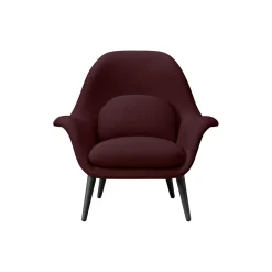 FF1770 Swoon Lounge Chair, Sunniva 662/sortlakeret eg