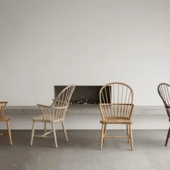 FH38 Windsor stol, sæbebehandlet eg