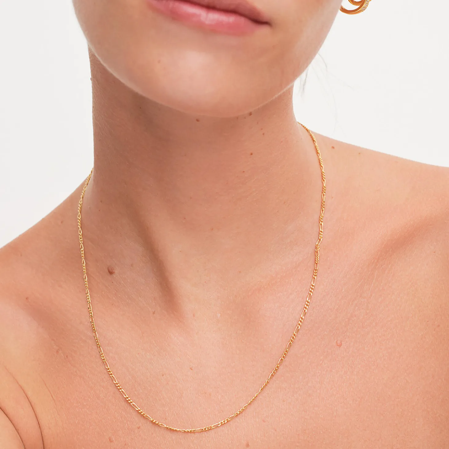 Figaro Halskæde, forgyldt