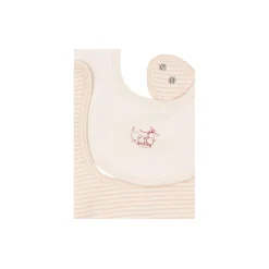 Fio Stripe 2-pack Bibs, blush mix