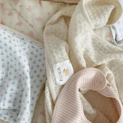 Fio Stripe 2-pack Bibs, blush mix