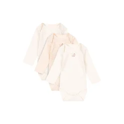 Fio Stripe 3-pack LS Body, blush mix