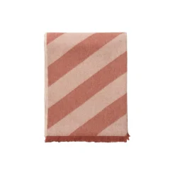 Fishbone plaid, rusty red