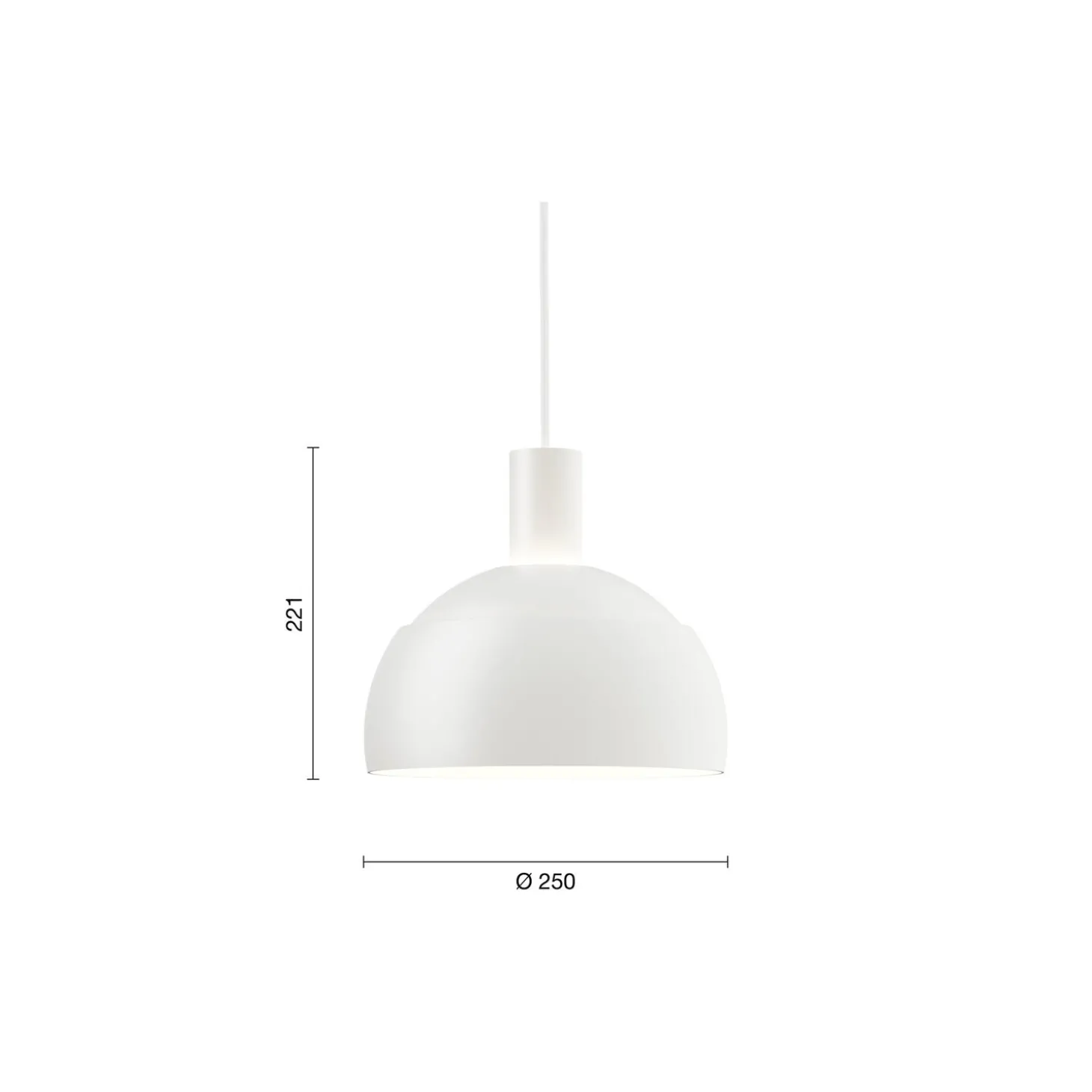 FJ Elements pendel, white