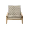 FK11 Plico loungestol, hvidolieret eg/natur
