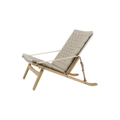 FK11 Plico loungestol, hvidolieret eg/natur