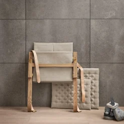 FK11 Plico loungestol, hvidolieret eg/natur