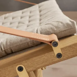 FK10 Plico loungestol, olieret eg/natur