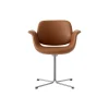 Flamingo Chair med drejestel, Cognac 95