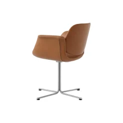 Flamingo Chair med fast stel, Cognac 95