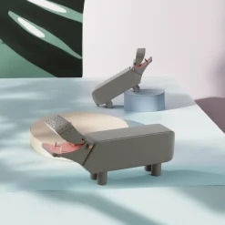 Flodhest liliput, grå