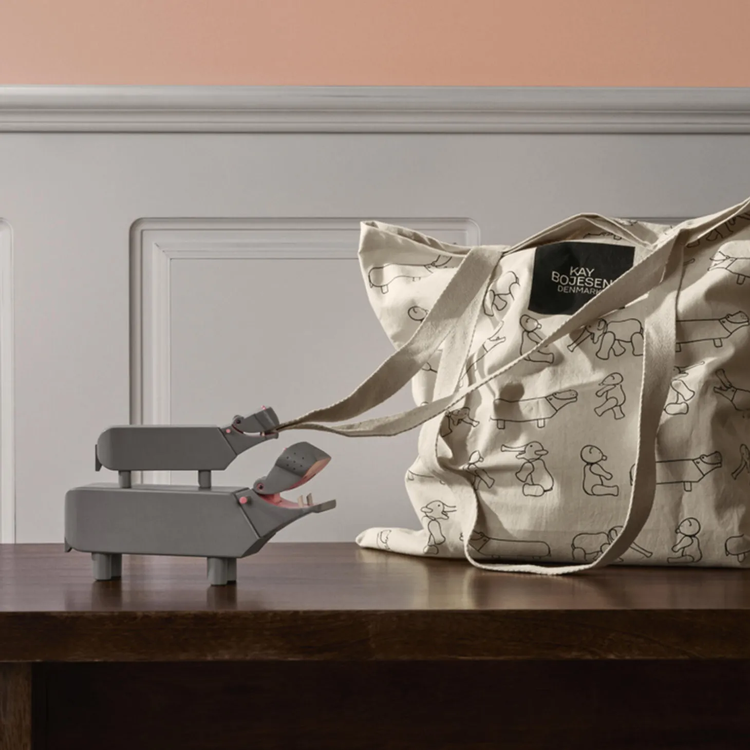 Flodhest lille, grå