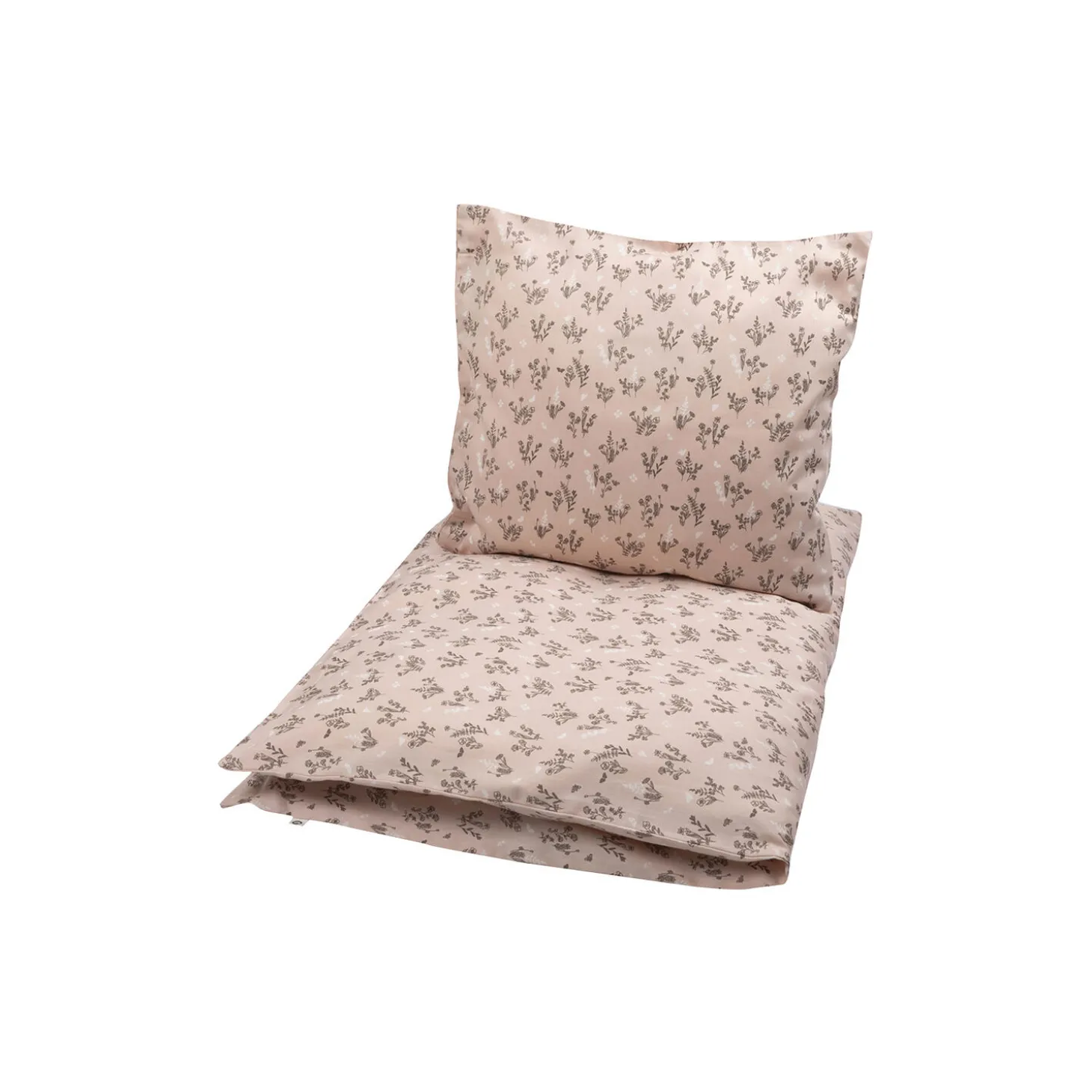 FLORA baby sengetøj, nightingale/balsam cream/walnut