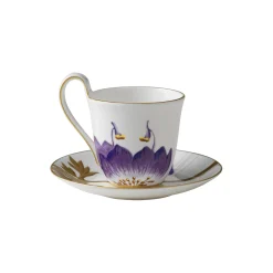 Flora højhankskop med underkop stedmoderblomst 27 cl