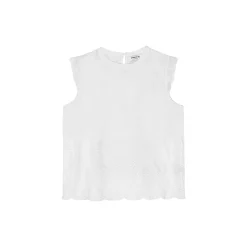 Flora Leaf Top, white