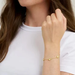 Florence armbånd m. vedhæng, sølvbelagt