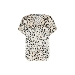 FloretBBPhina blouse, white cream aop