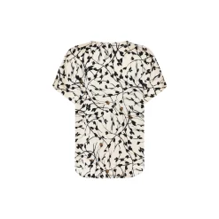 FloretBBPhina blouse, white cream aop