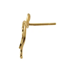Flow Bow Earring Single, gold