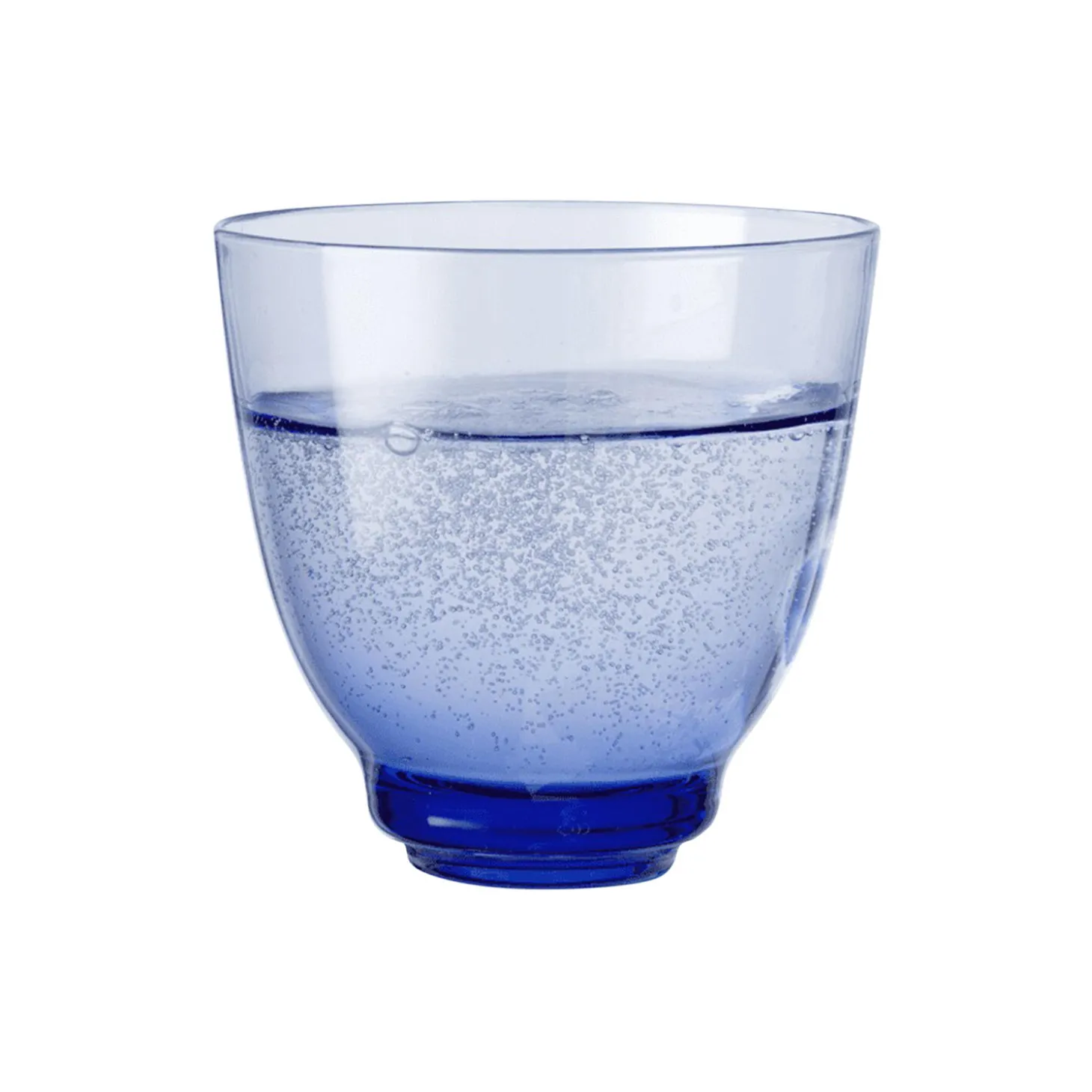 Flow vandglas, mørk blå
