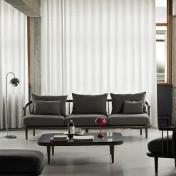 Flowerpot VP12 Floor Lamp, chrome-plated